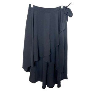 Express Size 6 Black Dress Waterfall Layers Side Tie New with Tags